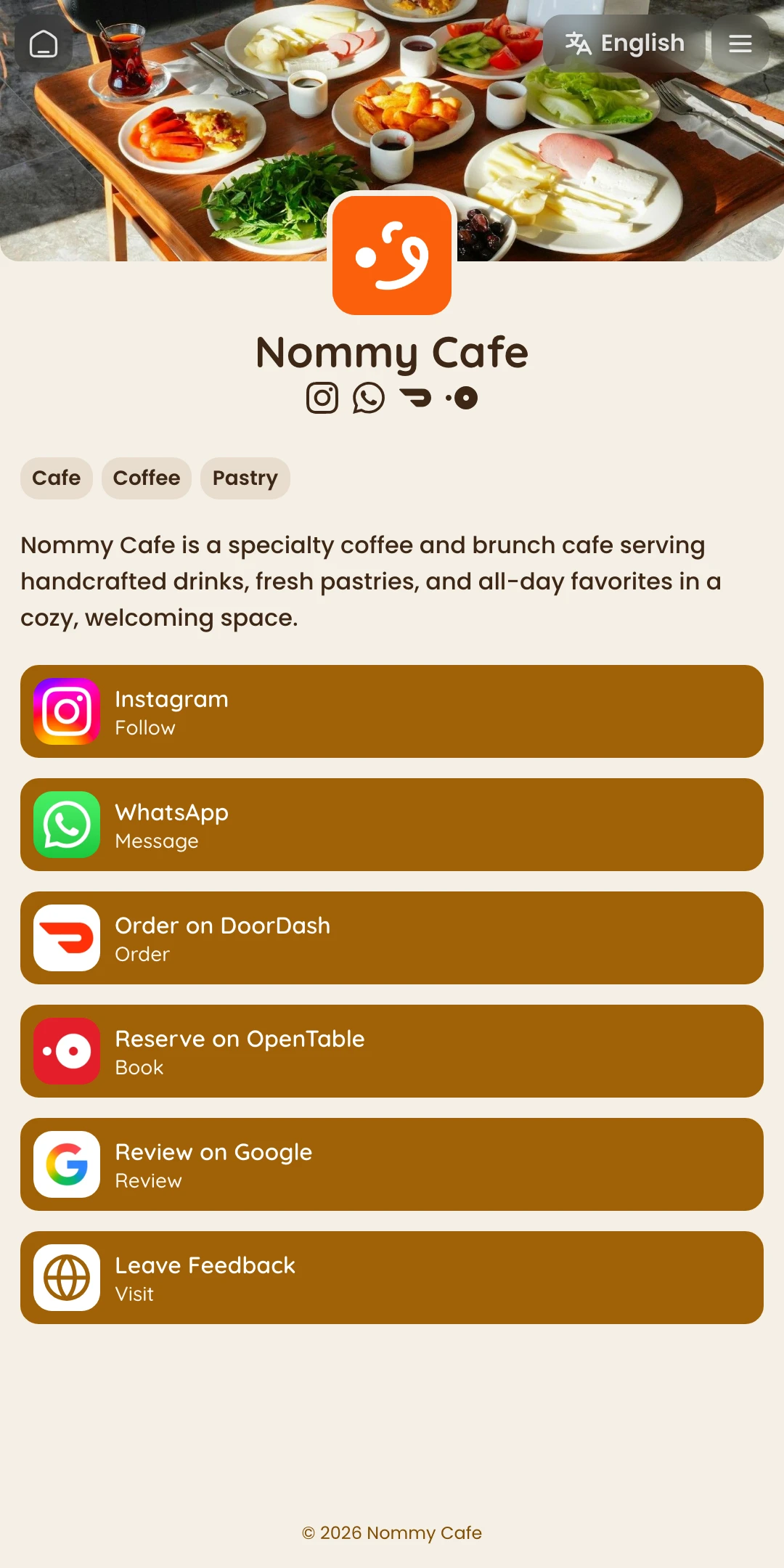 Preview of the Ember Home page layout