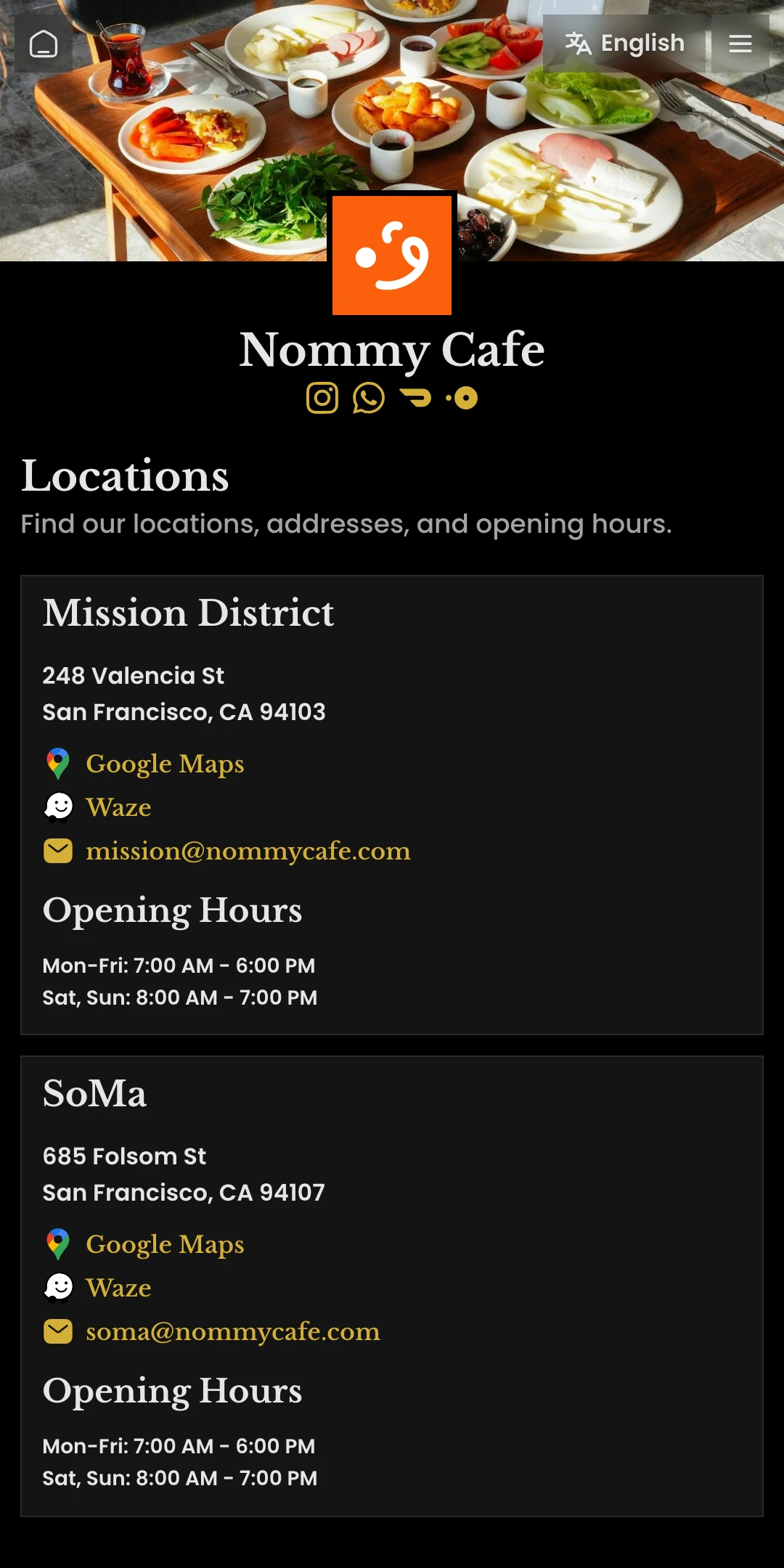 Preview of the Luxe Locations page layout