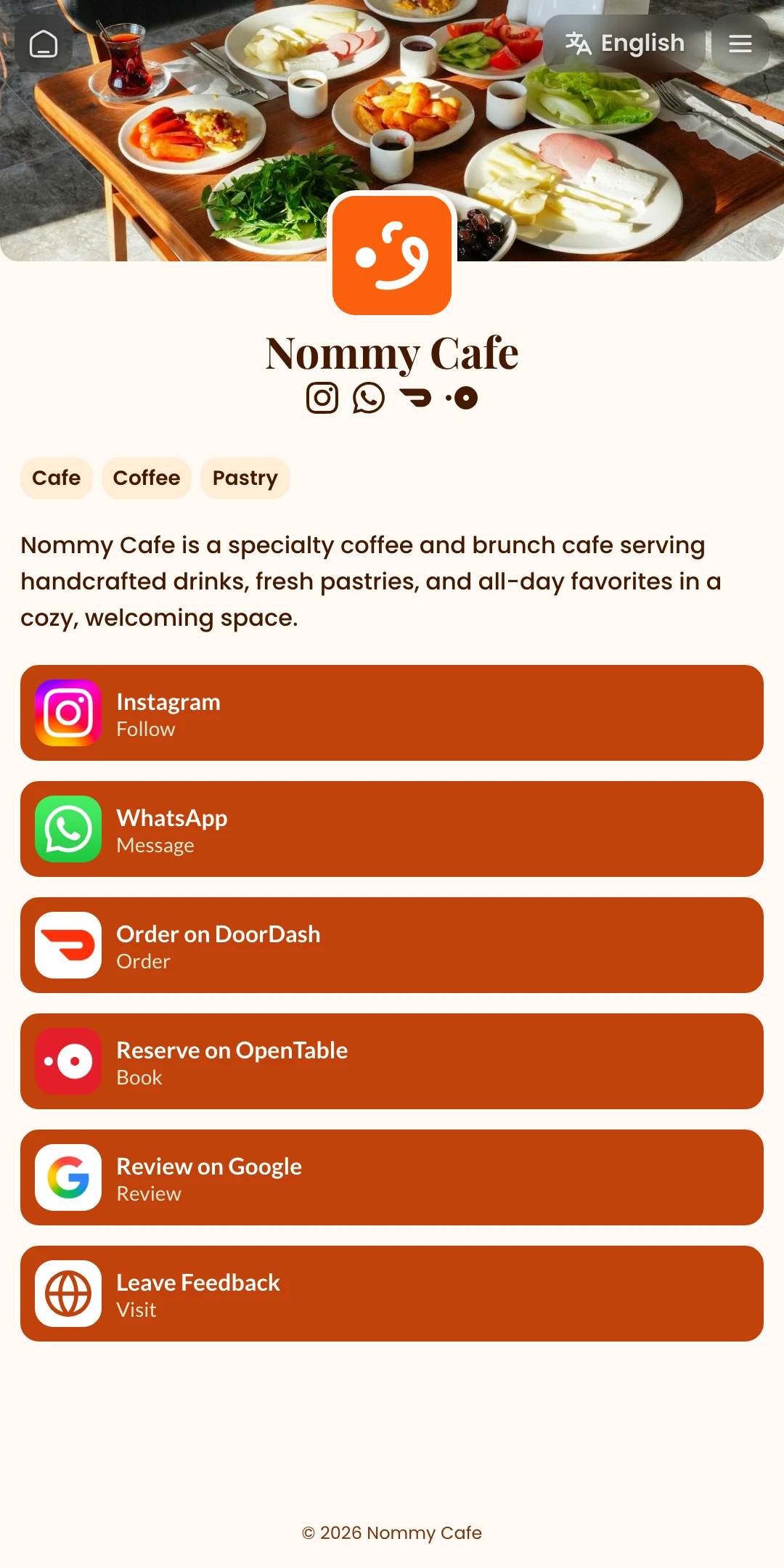Preview of the Massimo Home page layout