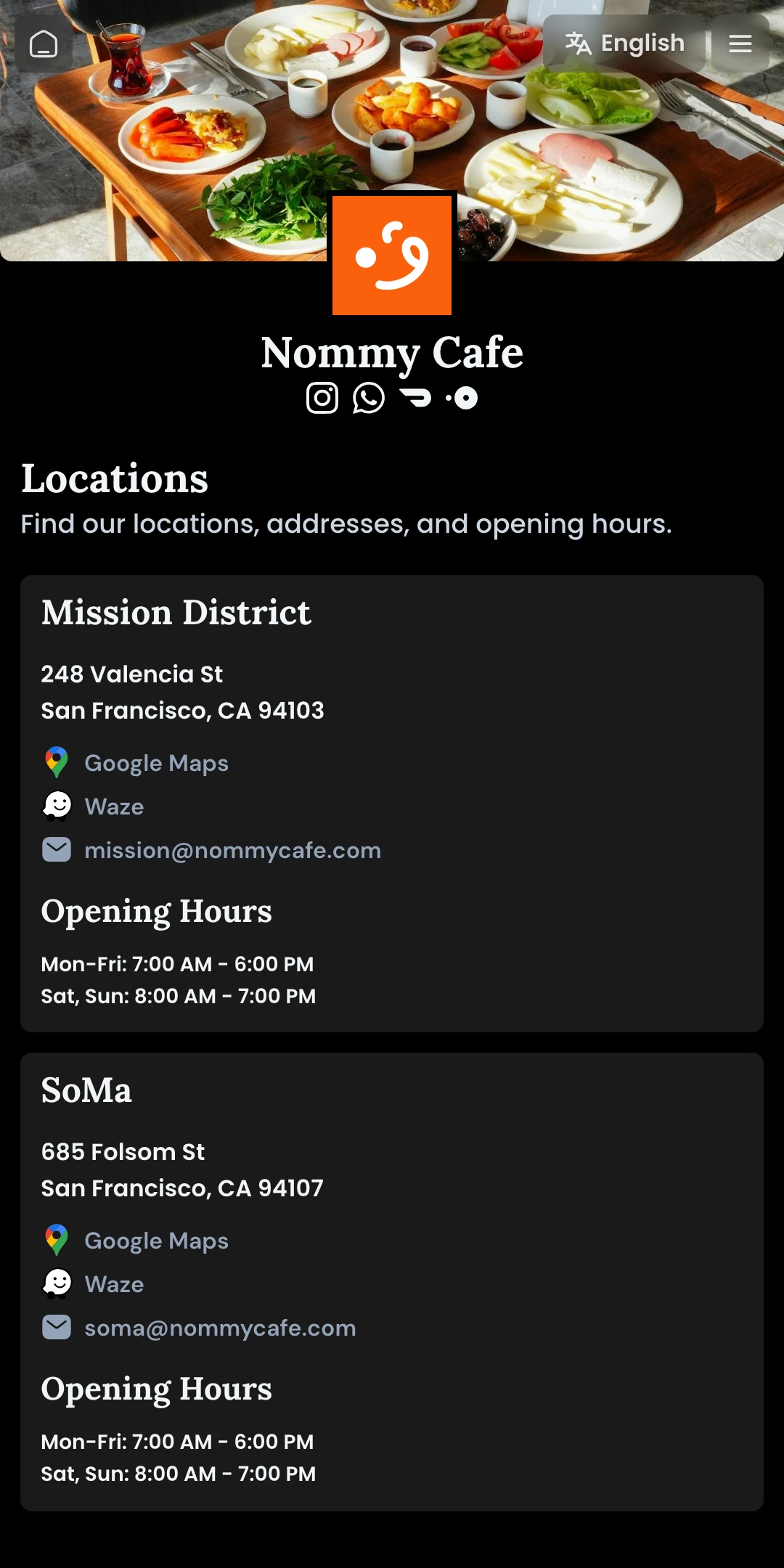 Preview of the Midnight Locations page layout