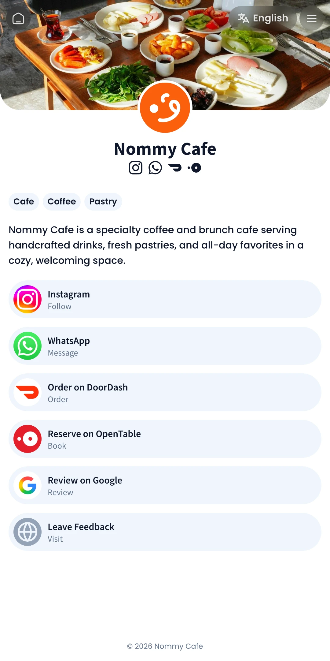 Preview of the Minimal Home page layout