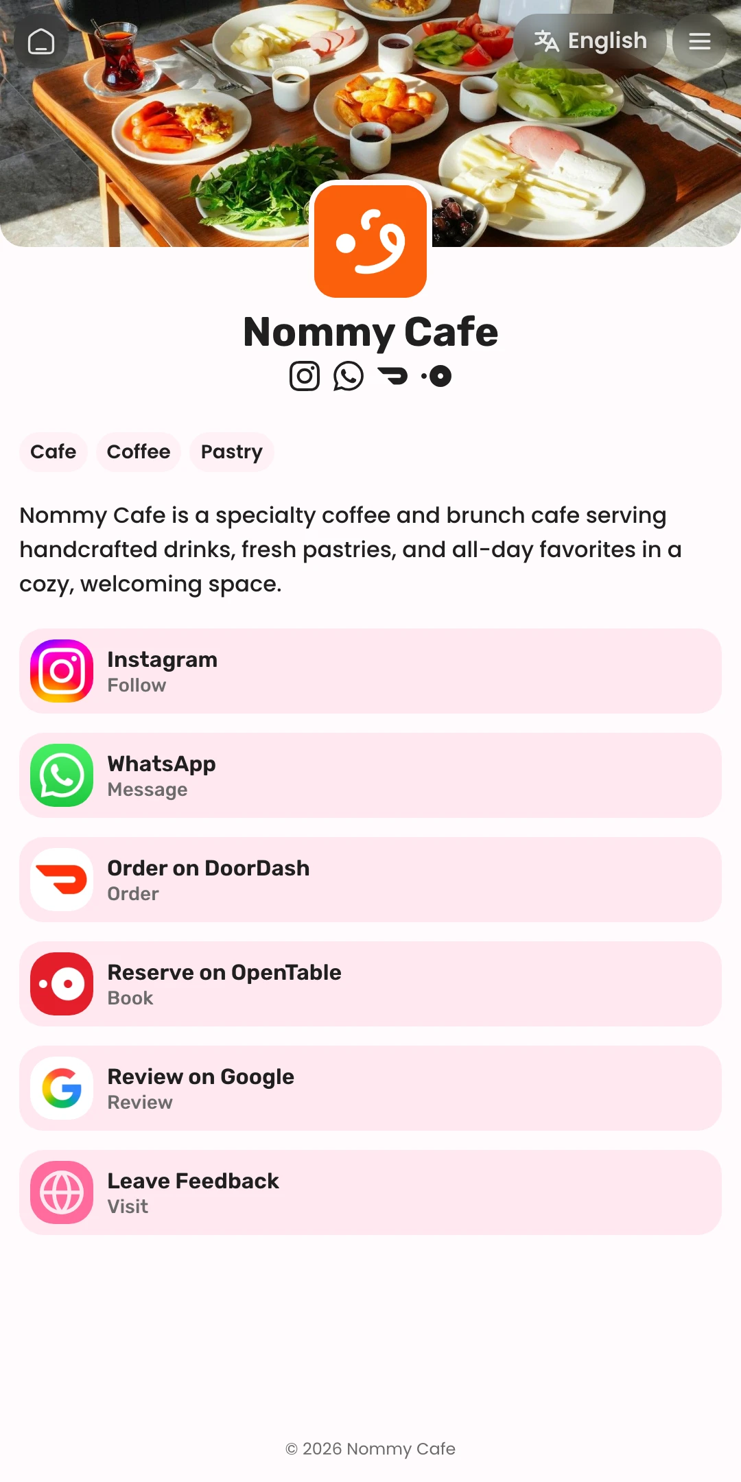Preview of the Mochi Home page layout