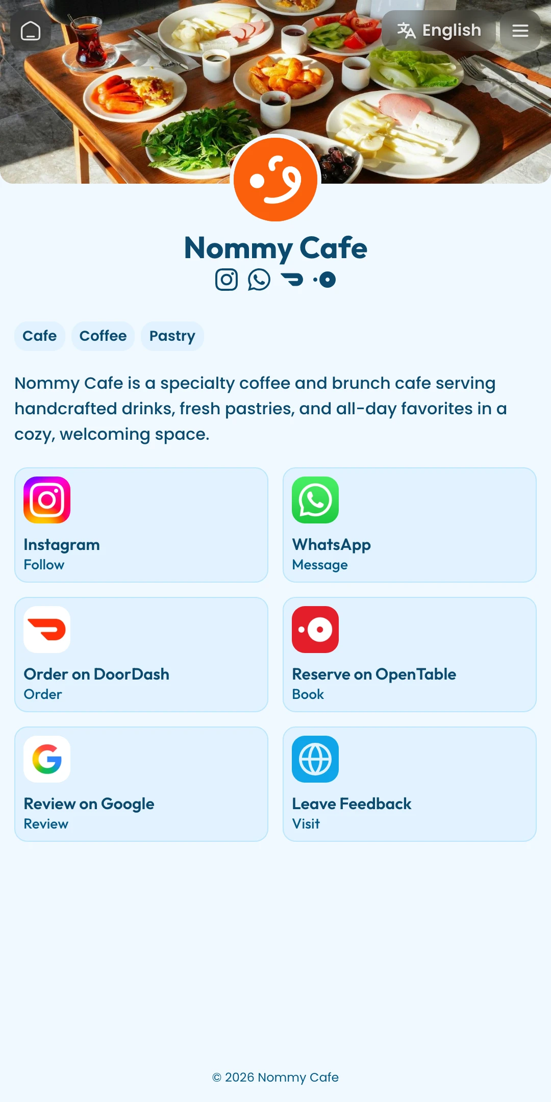 Preview of the Ocean Home page layout