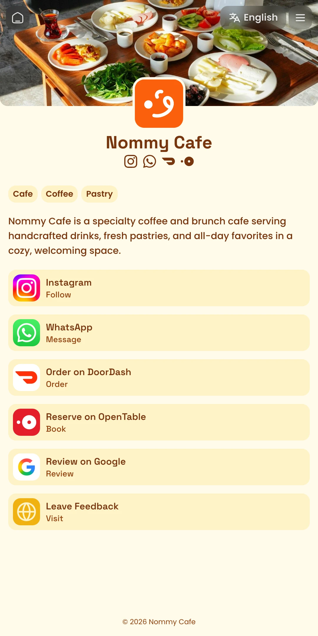 Preview of the Sunrise Home page layout